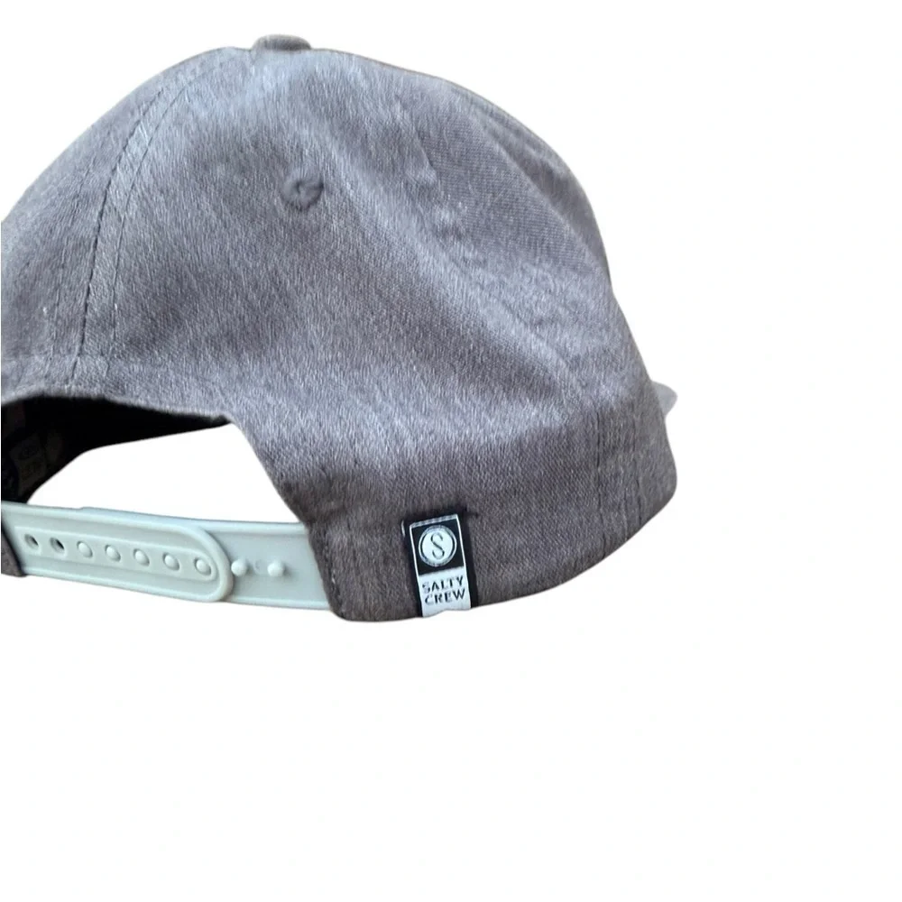 Salty Crew Gray Shark Patch SnapBack Hat